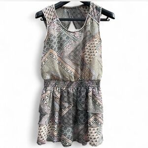 Bohemian Patchwork Sleeveless Dress